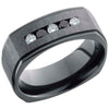 Lashbrook Black Zirconium Diamond 8mm Men's Wedding Band