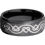 Lashbrook Black Zirconium 8mm Men's Wedding Band