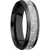 Lashbrook Black Zirconium 6mm Men's Wedding Band