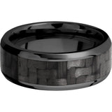 Lashbrook Black Zirconium 8mm Men's Wedding Band