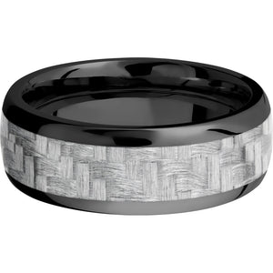 Lashbrook Black Zirconium 8mm Men's Wedding Band